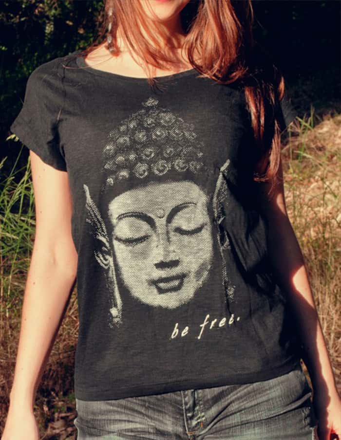 Quotablee Buddha Eye T-Shirt Siddhartha Mystic Yogi Hindu Tee Shirt Short-Sleeve Unisex T-Shirt 