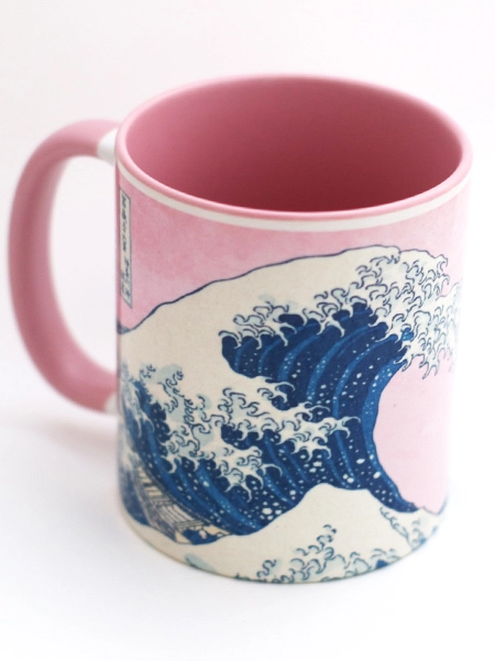 great wave japanese mug