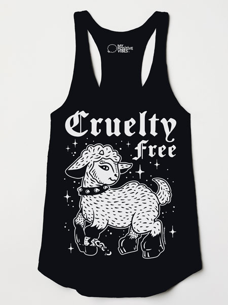 cruelty free vegan shirt lamb