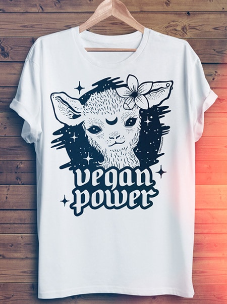 vegan power vegan shirt cute lamb tshirt