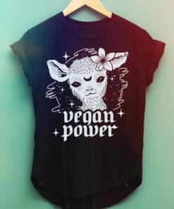 vegan power vegan shirt black