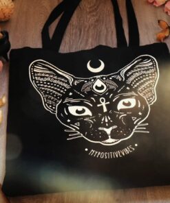 sphynx cat tote bag