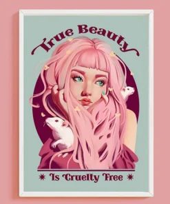 True Beauty is Cruelty Free - Premium Matte Print